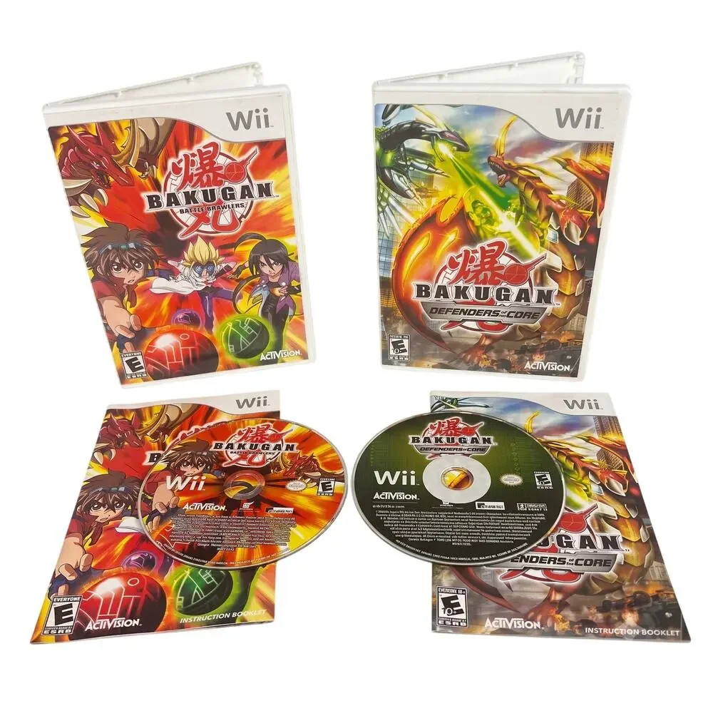 Wii Bakugan Battle Brawlers & Defenders Core CIB Complete In Box Video Game